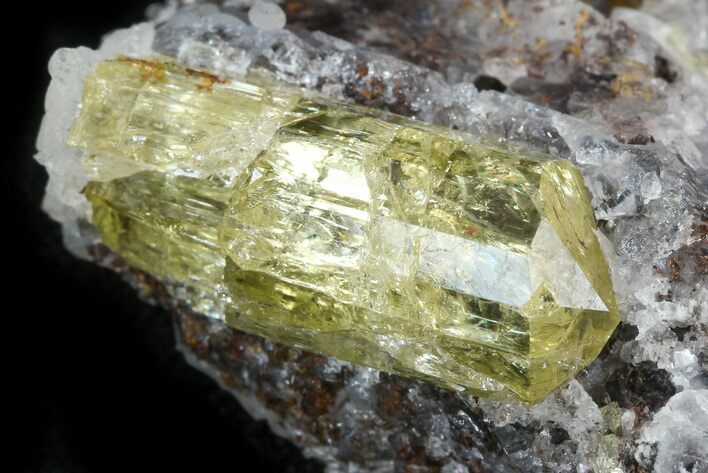 Apatite Crystal In Matrix - Durango, Mexico #43378